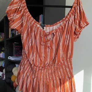 Smocked Babydoll Shirt
